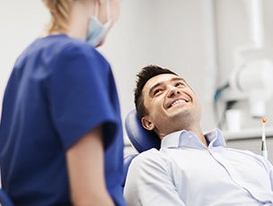 Selbyville patient reviewing teeth whitening options