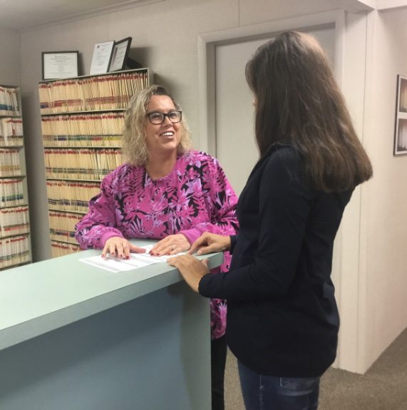 Dr. Cline With Patient