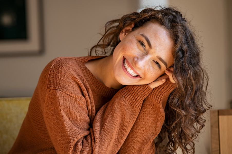 Young woman smiling